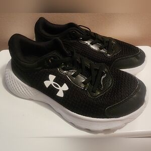 Under Armour Kids Black and White Sneakers